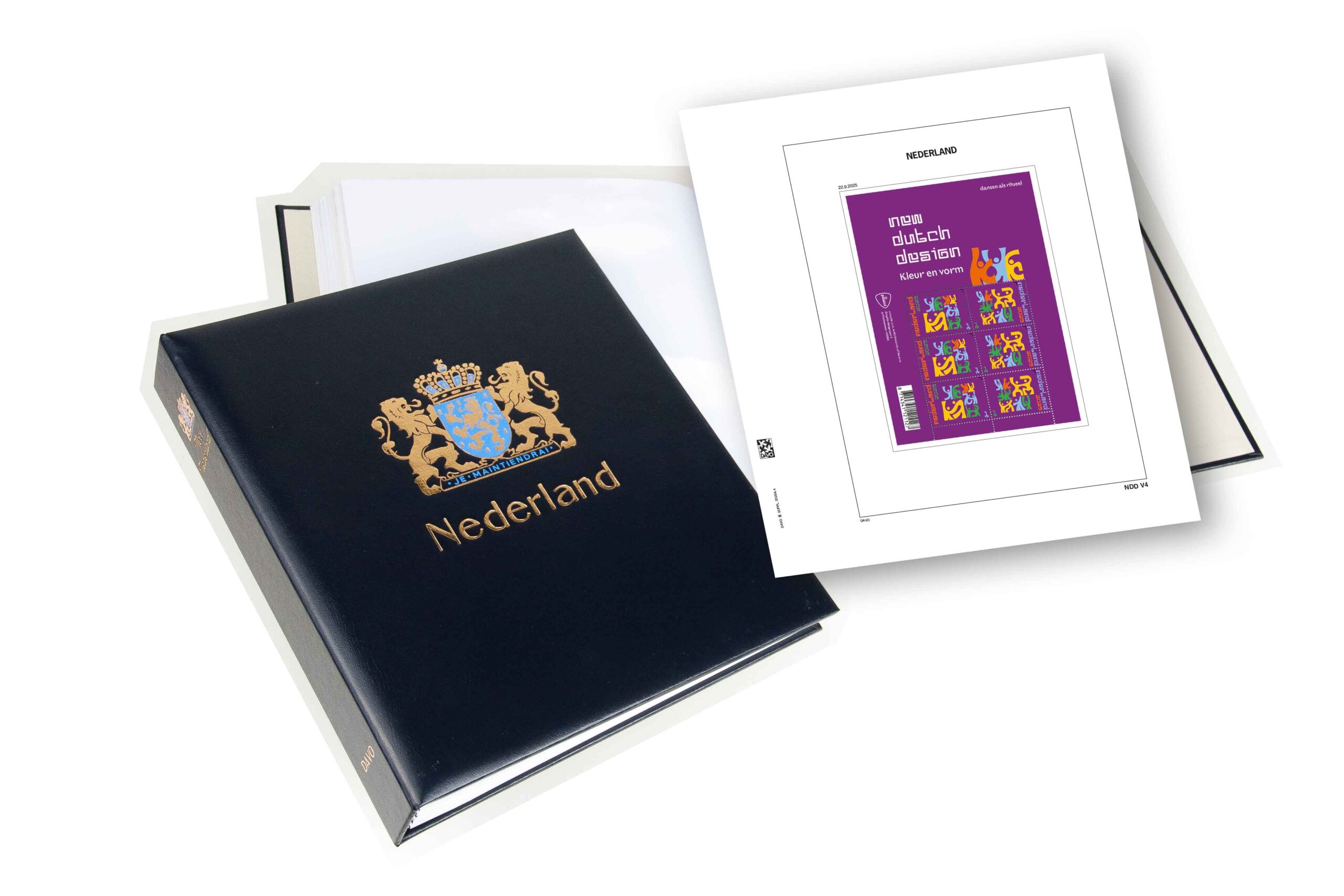 Luxury Stamp Album: New Dutch Design (B/W) I 2025-