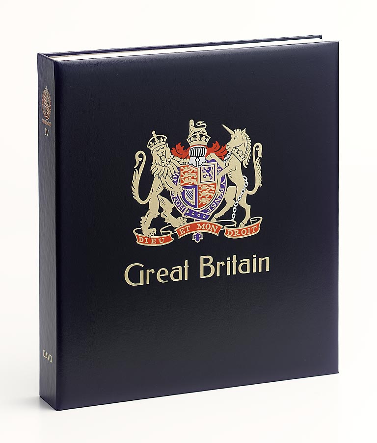 Luxe band postzegelalbum Gr.Britannie VIII