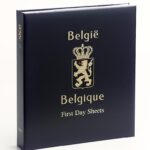 Luxe binder stamp album Belgium first day sheets