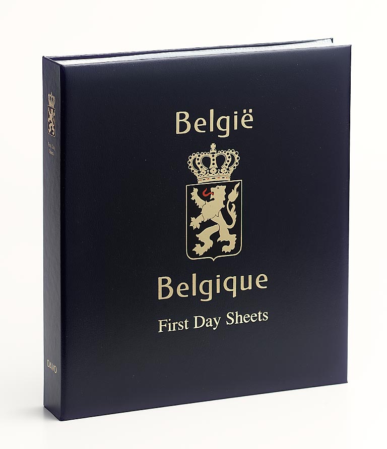 Luxe binder stamp album Belgium first day sheets