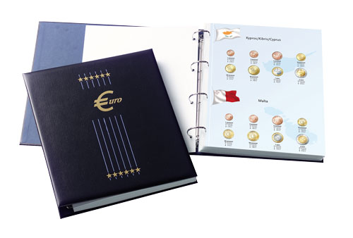 Luxe muntalbum  Kosmos Euro met de 8 later deelnemende landen