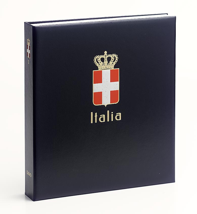 Luxe band postzegelalbum Italie Roy. I