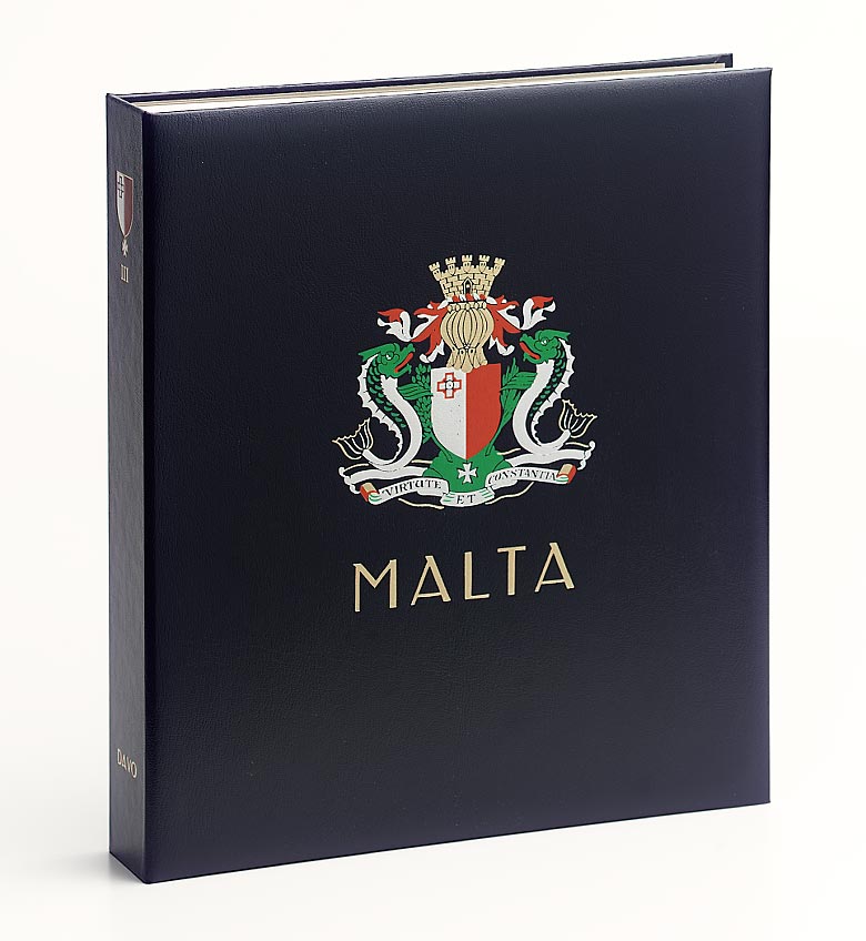 Luxe binder stamp album Malta Rep. V