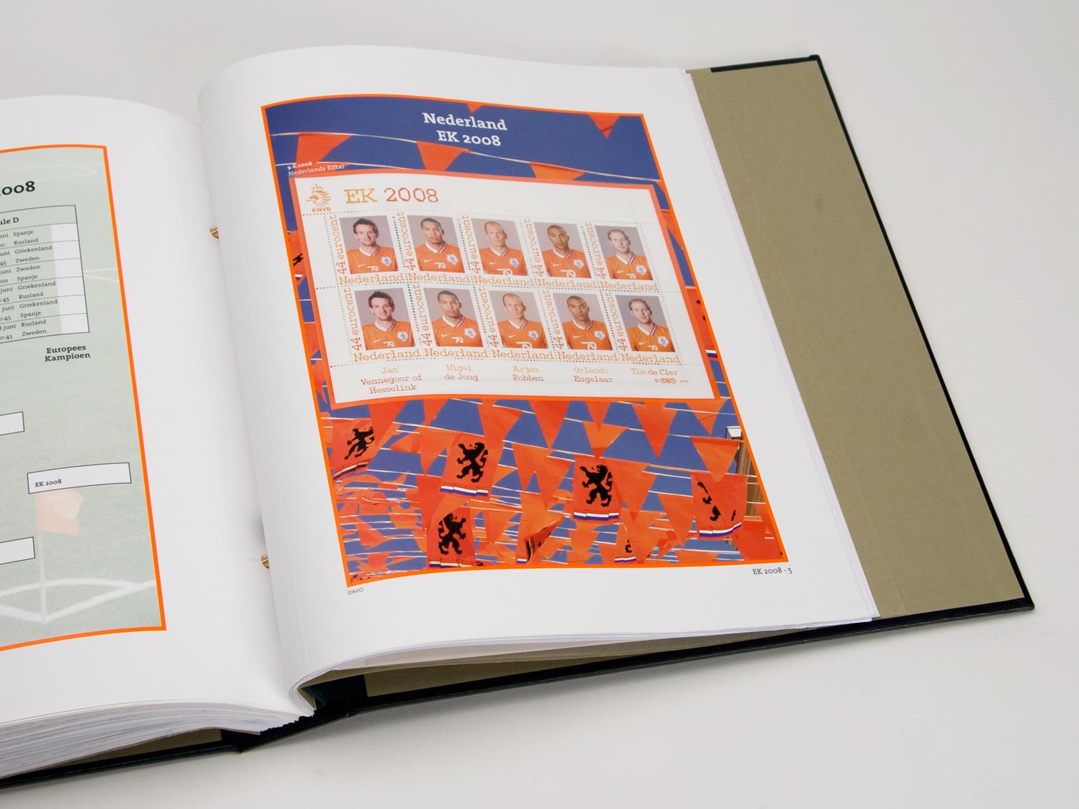 Luxe bladen Nederland EK zegels 08 (5e velletje)