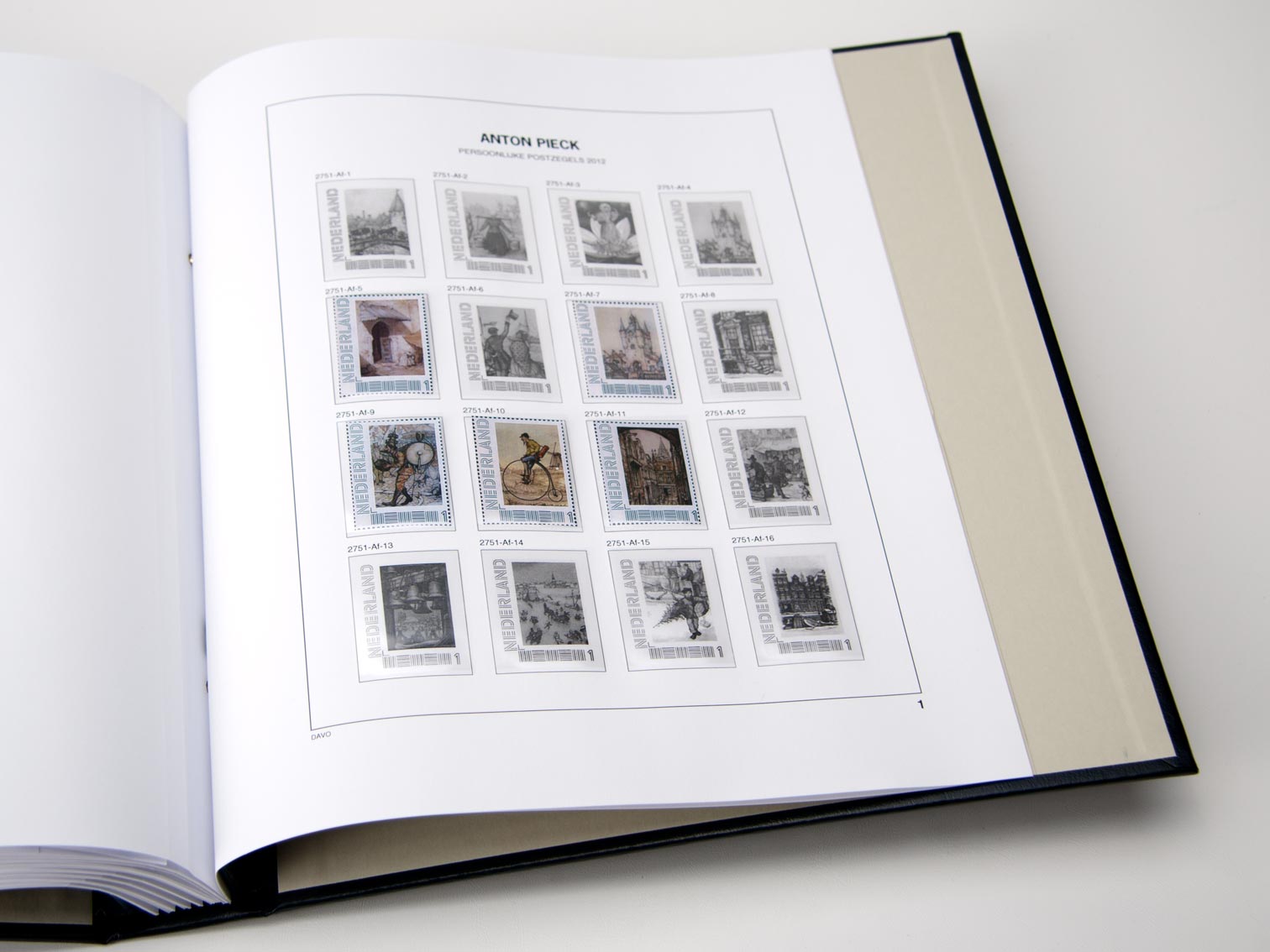 Luxe bladen Nederland Pers. Postzegels Anton Pieck 2012