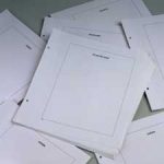 Luxe bladen blanco Belgie Buzin (per 4)