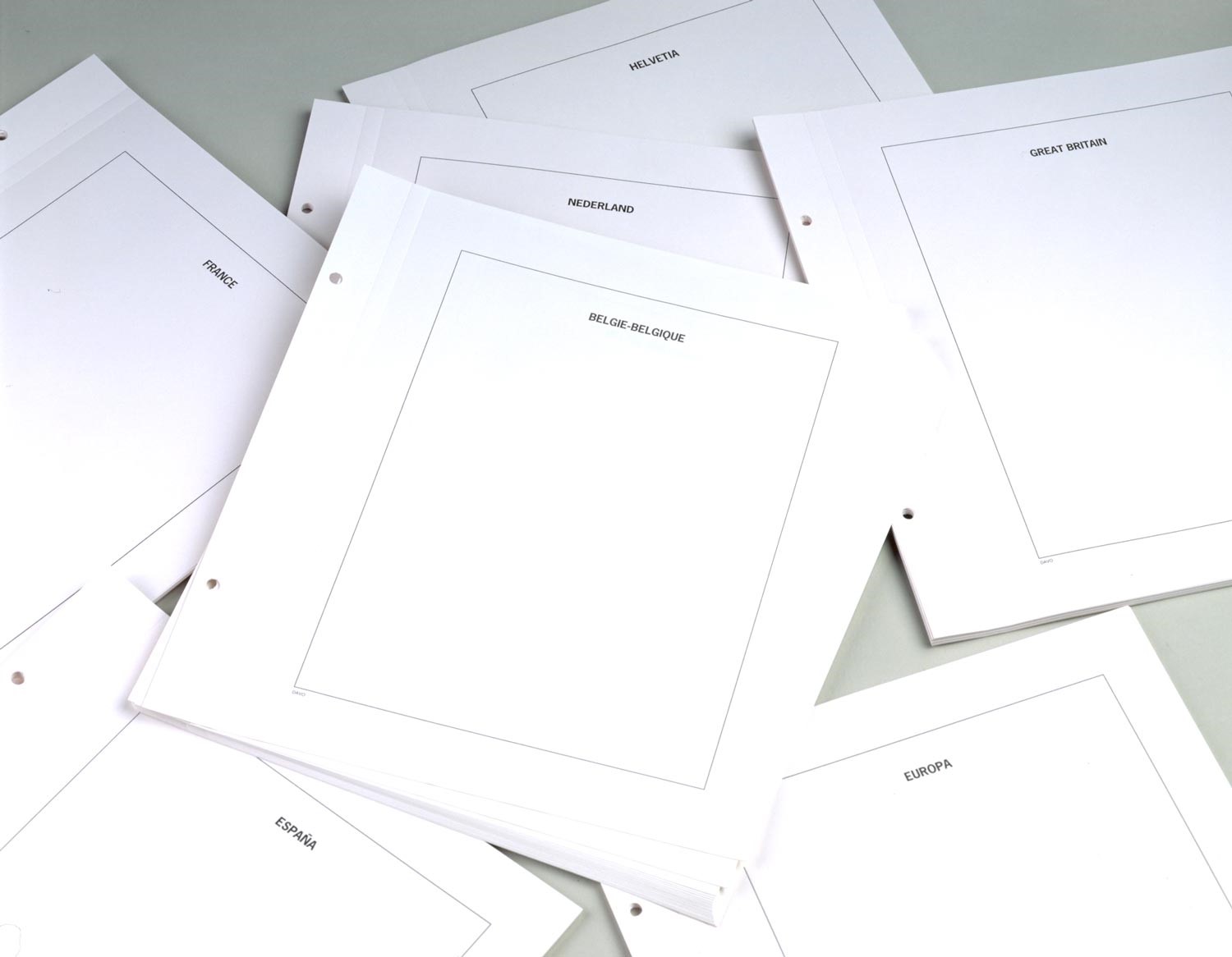 Pages de luxe avec bordure « Congo belge » (20 pièces)