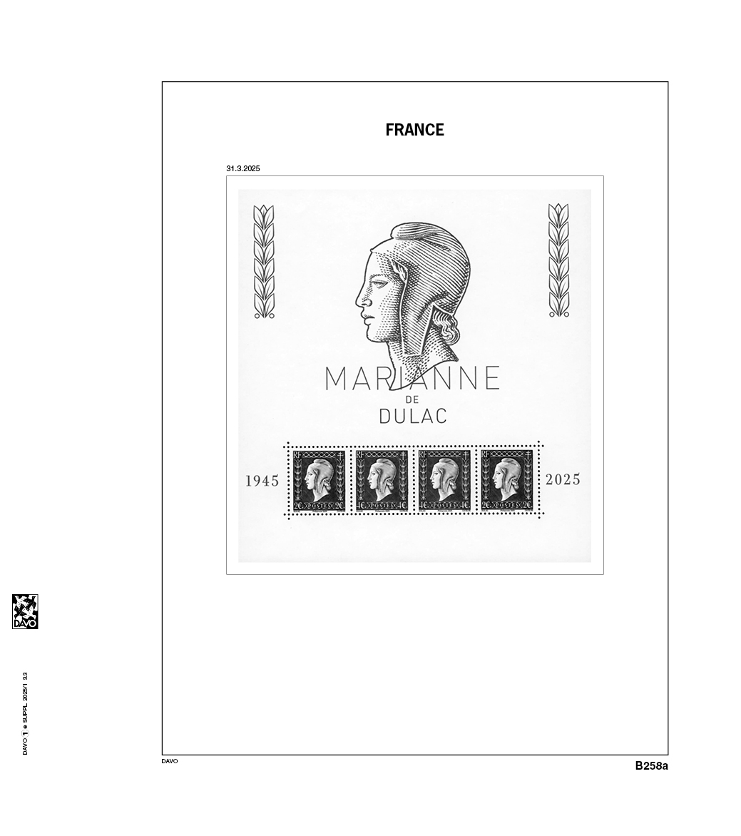Luxe supplement Frankrijk blokken extra (1E) 2025