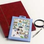 Starter pack flowers inc. stockbook, tweezers and loupe