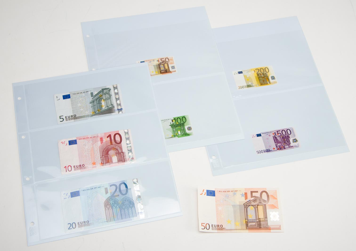 Leaves plus pages for banknotes Euro album