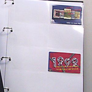 Mappen telefoonkaarten 8 vaks (per 10)