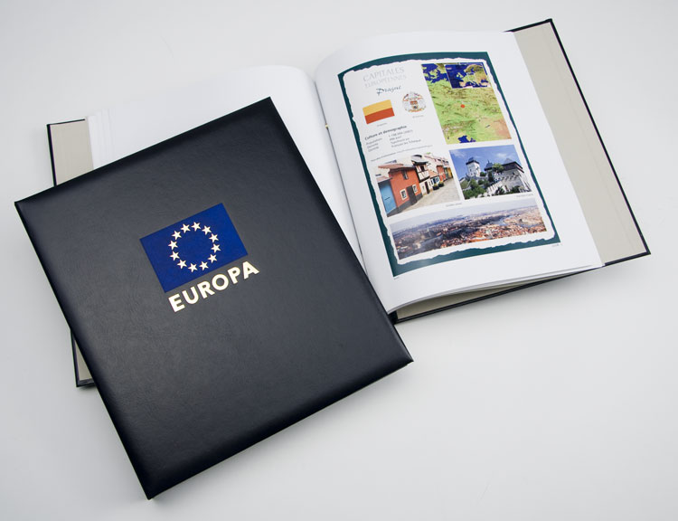 Luxe inhoud postzegelalbum Capitales Européennes 2002-2025
