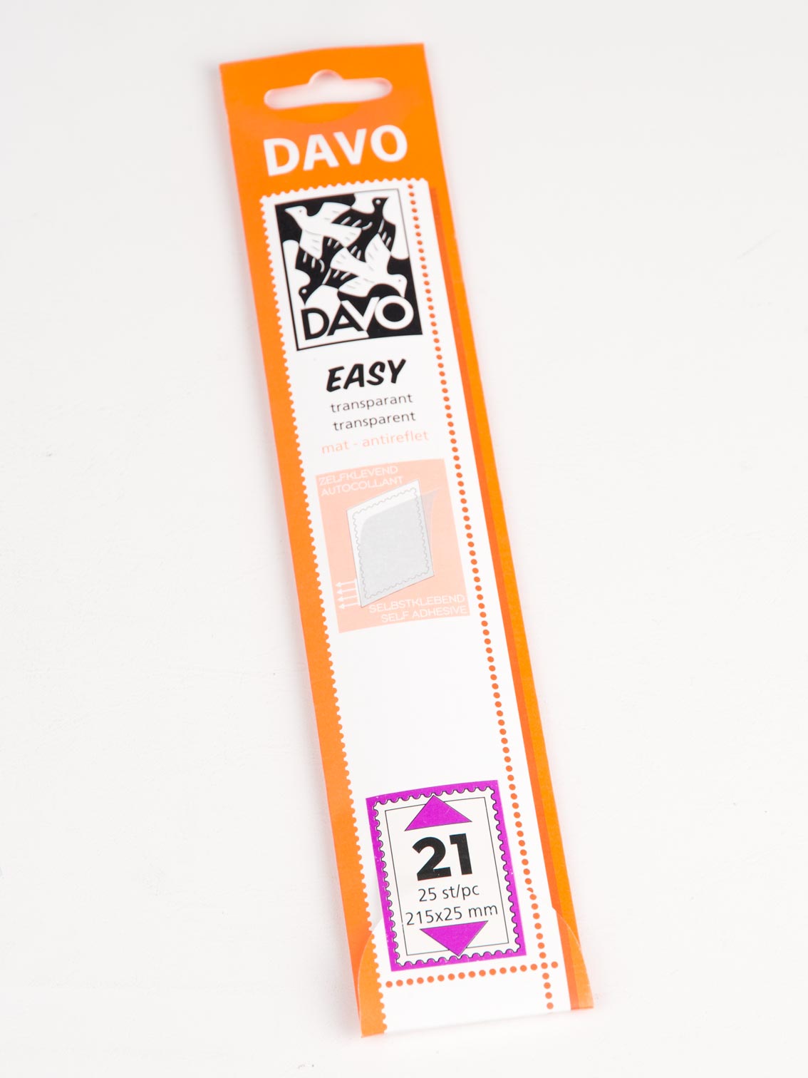 Easy mounts transparent T21 (215 x 25) 25 pcs.