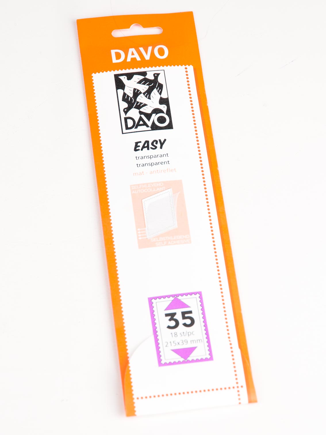 Easy mounts transparent T35 (215 x 39) 18 pcs.