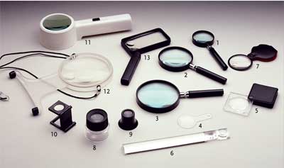 Folding magnifier small (), (each)