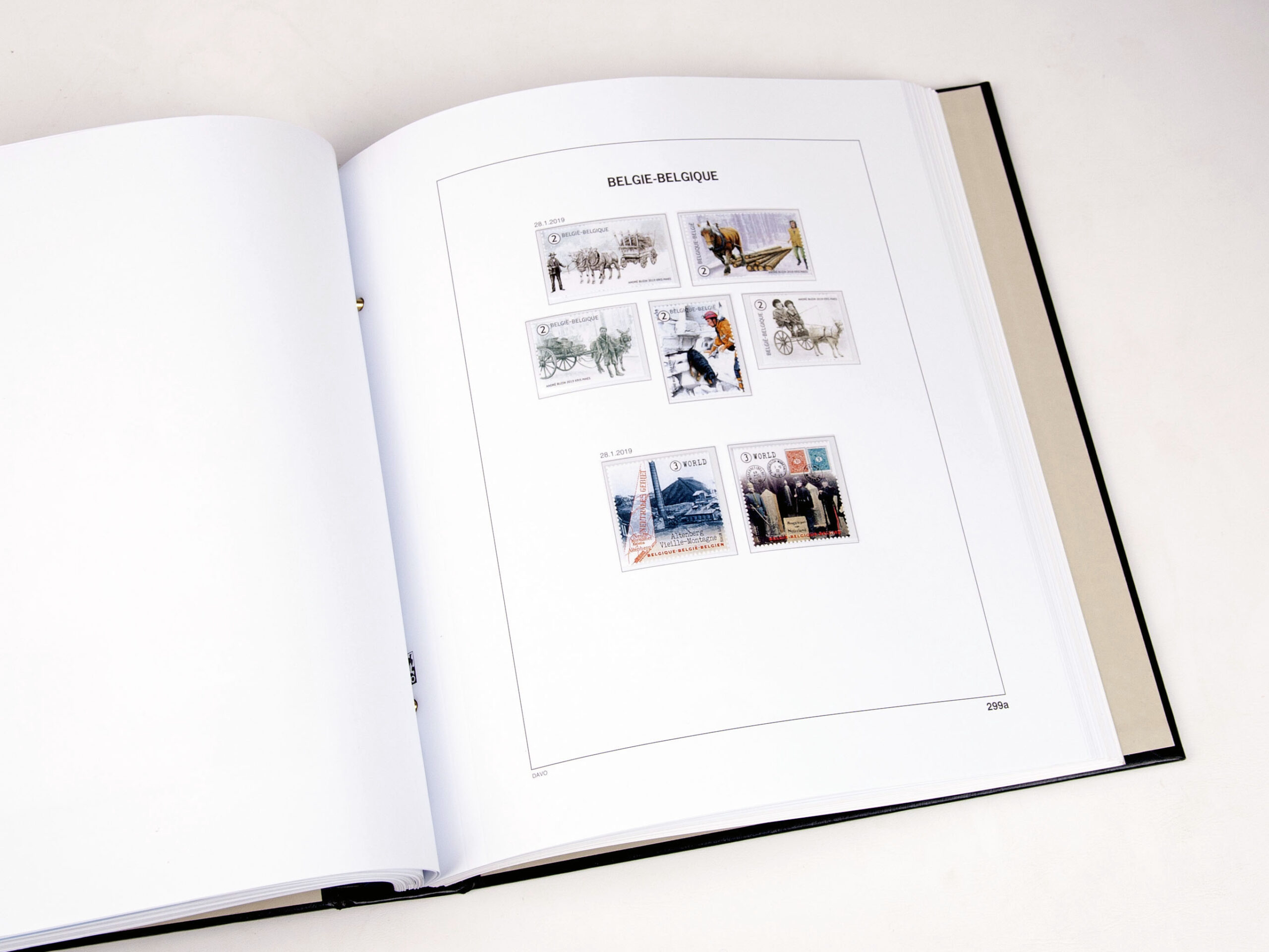 Luxe supplement Belgie zegels uit blokken 2019