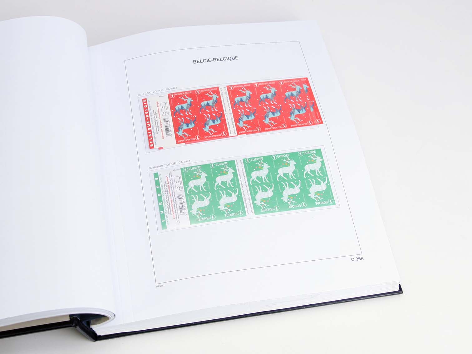 Luxe supplement Belgie postzegelboekjes 2020