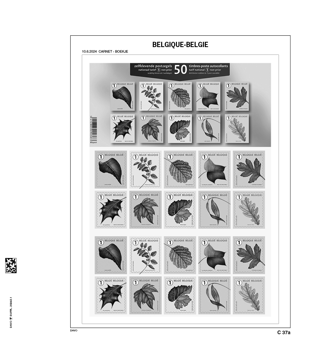 Luxe supplement Belgium booklets/Carnets 2024