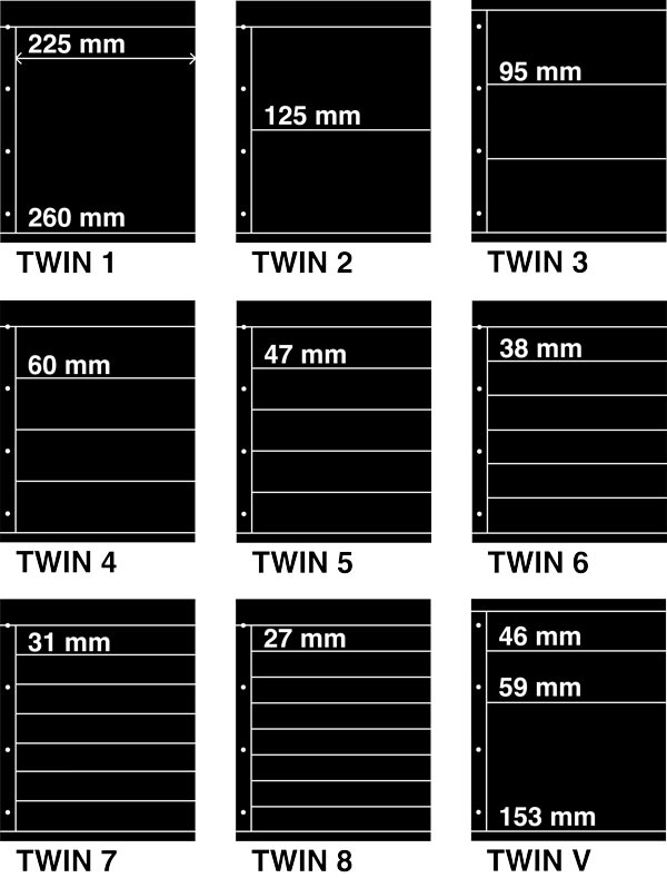 Kosmos stockpages TWIN assorted (9)