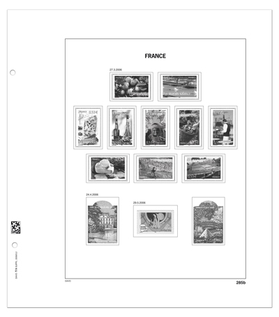 Luxe supplement France stamps from blocks 2021